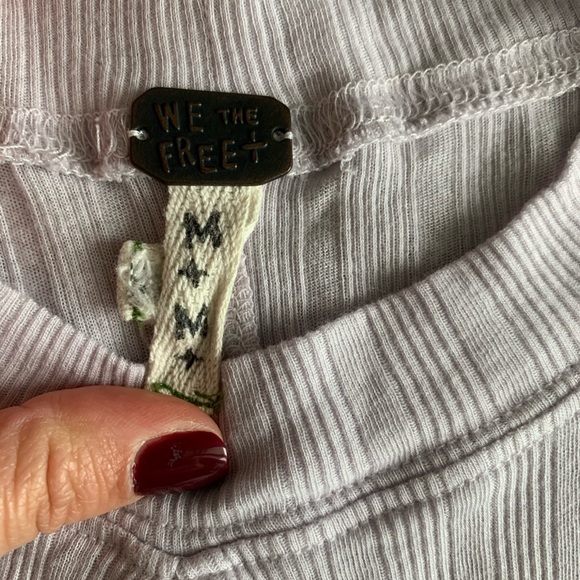 Free People Mock Neck Keyhole Tank - Picture 4 of 4